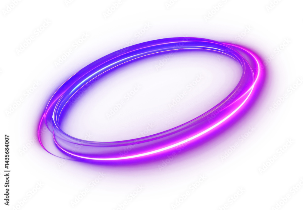 PNG Purple glowing light ring background effect design.