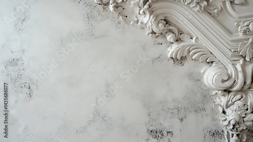 Ornate Plasterwork Corner Detail.