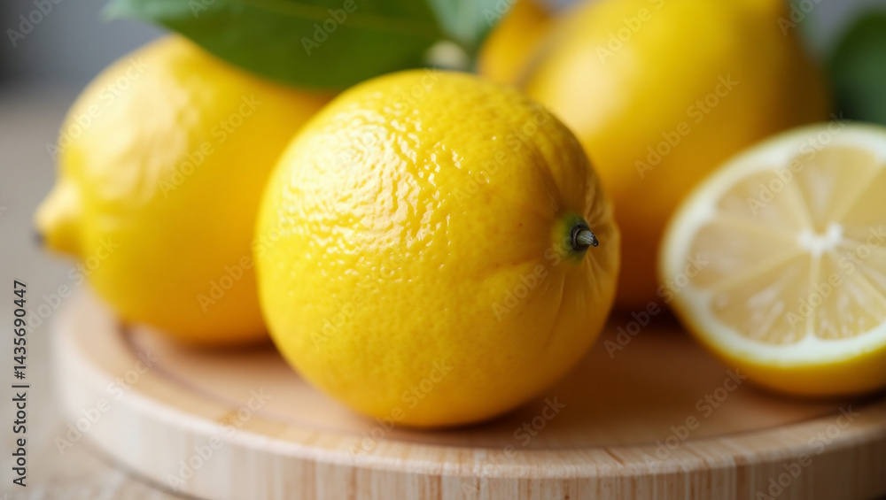 Fresh Citrus Lemon with Vivid Color Fresh Citrus Lemon with Vivid Color