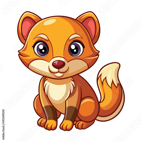 Cute cartoon fox character