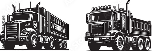 Overdrive Ox Truck Vector Illustration – Mighty Powerhouse Built for Speed and Strength