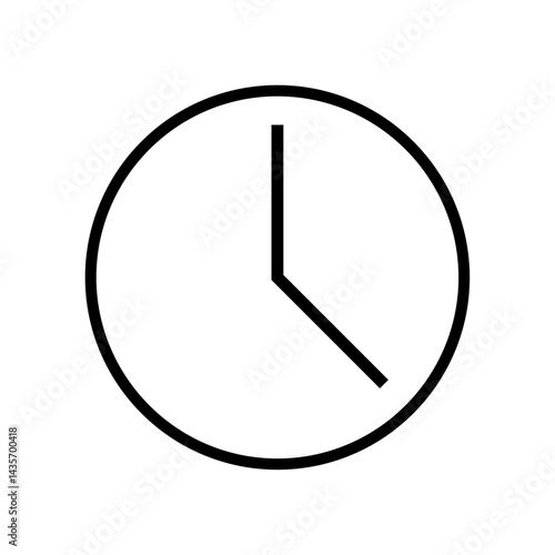 Foto Time clock icon, time symbol vector