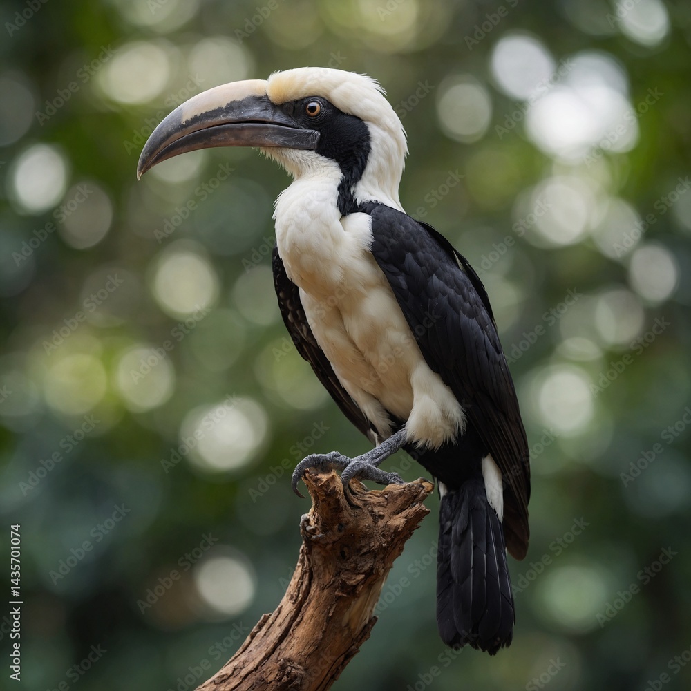 black billed hornbill black billed hornbill