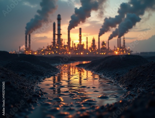 Industrial Sunset Glow