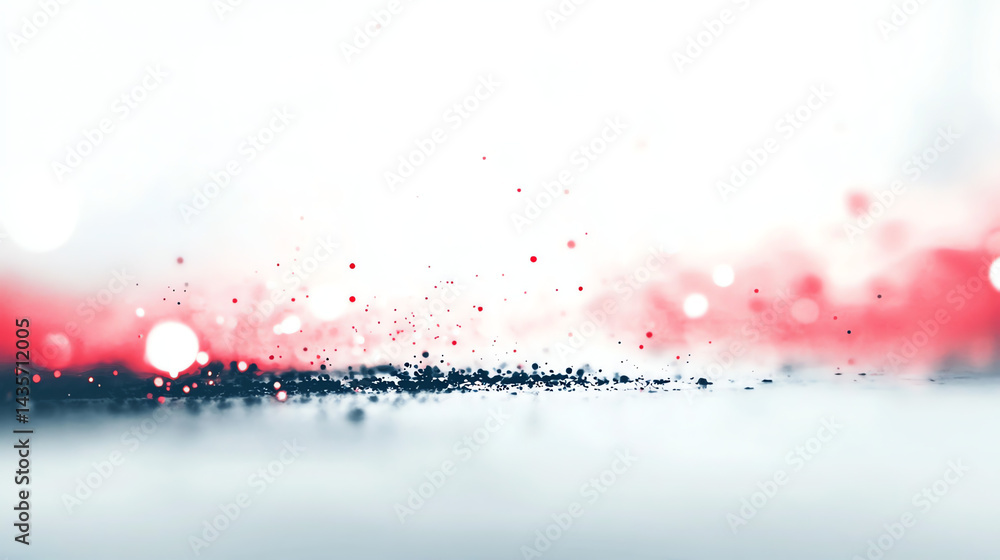 Fototapeta premium Minimalistic white background with subtle motion blur & bright red light trails. Elegant, futuristic, and perfect for modern designs, wallpapers, or tech-inspired visuals