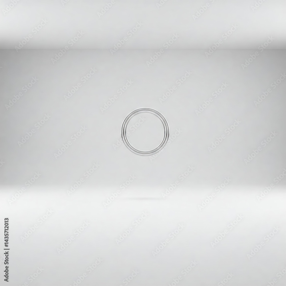A transparent ring hovers in the center of the white space. A transparent ring hovers in the center of the white space.