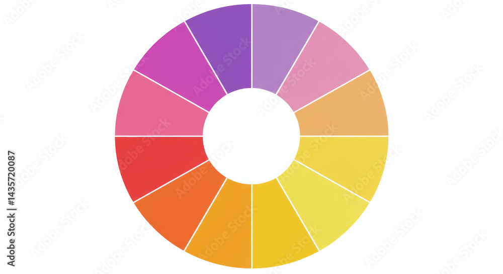 Obraz premium Isolated Color Wheel