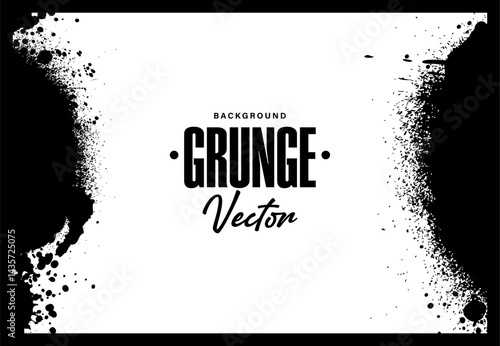 black and white abstract dirty grunge Ink Splatter rough texture Background templates Design
