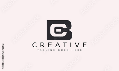 Letter BC logo design template vector illustration
