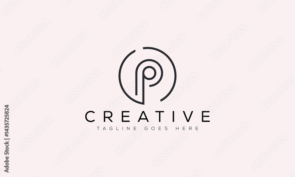 Obraz premium Letter OP logo design template vector illustration