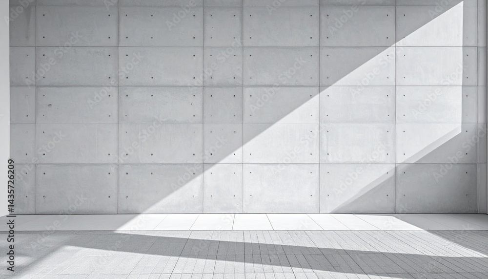 Obraz premium Modern architectural design minimalist interior space abstract photography bright environment contemporary viewpoint light and shadow concepts for seo impact