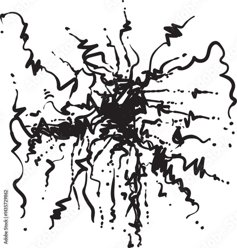 Abstract Ekspressionist Drawing