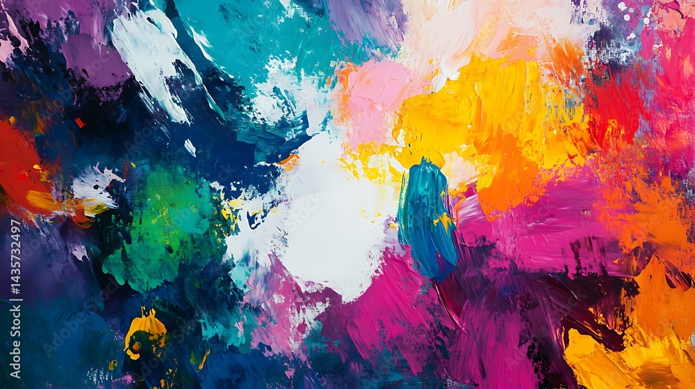 Abstract Colorful Acrylic Painting: A Vibrant Canvas of Emotions Abstract Colorful Acrylic Painting: A Vibrant Canvas of Emotions