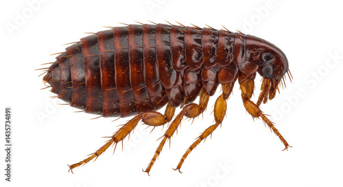 Tablou pe pânză Isolated Close-up of a Flea