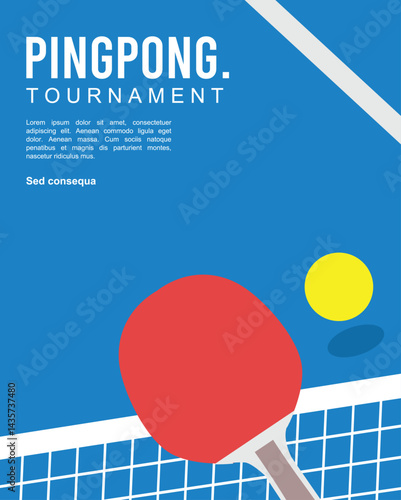 Great simple table tennis pingpong background design for any media	