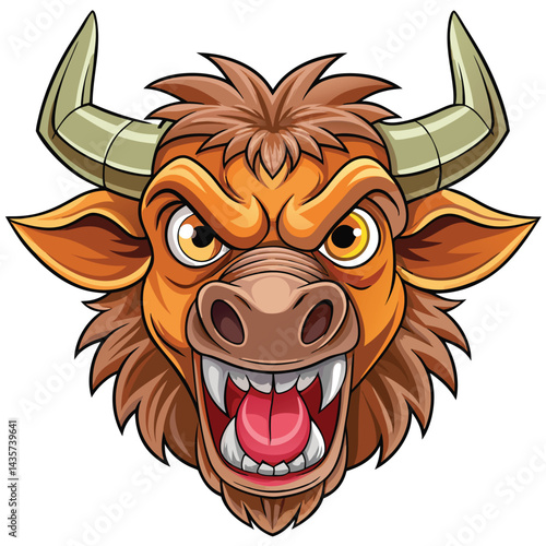 Angry cartoon bull head (1)