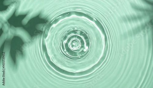 Wallpaper Mural Rippling water drop action serene nature setting macro photography tranquil environment top-down view concept of calmness and reflection Torontodigital.ca