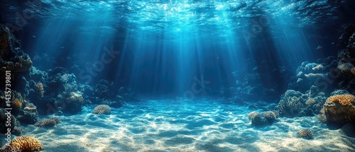 Wallpaper Mural Sunlight Underwater Coral Reef Torontodigital.ca