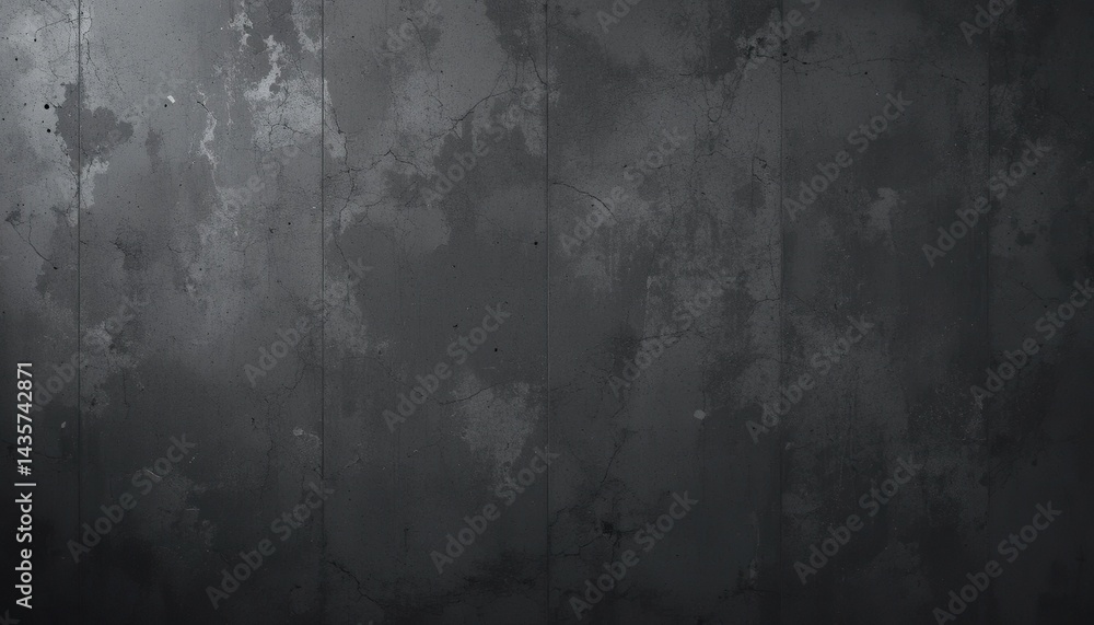 Obraz premium High resolution dark grey concrete wall texture background, cement wall