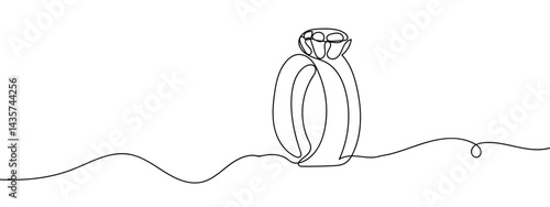 Continuous line, diamond ring, wedding ring hand drawn line drawing illustration, vector, transparent background.