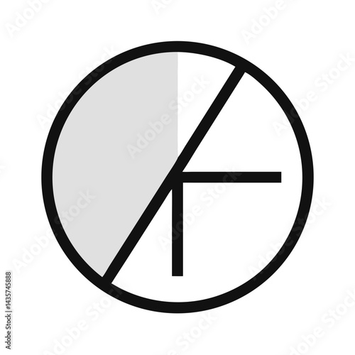 Free Download Pie chart representing percentage one quarter on dark background - GFXLoad