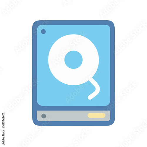 Wallpaper Mural Hard drive vector icon on black background for storage Torontodigital.ca