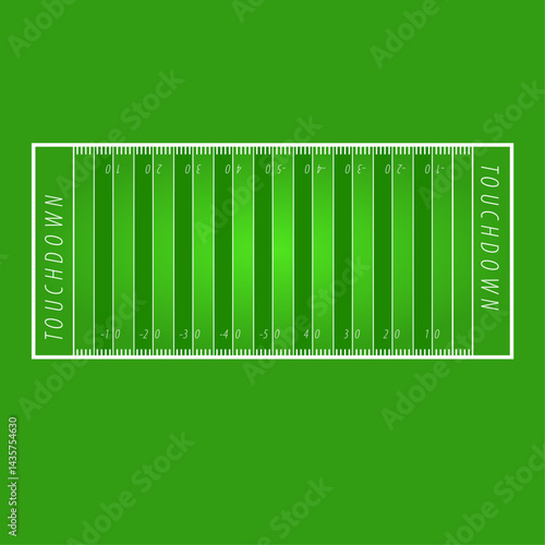 Editable Vector Template of American Football Field