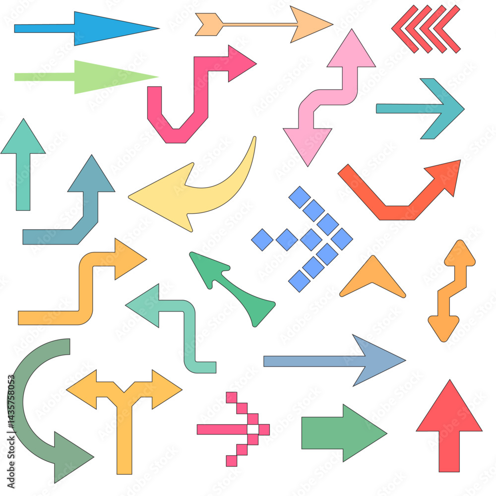 vector set of arrows vector set of arrows
