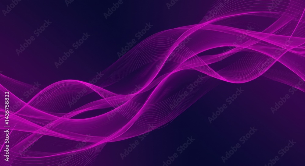 Abstract Purple And Pink Flowing Waves Digital Art Background Abstract Purple And Pink Flowing Waves Digital Art Background