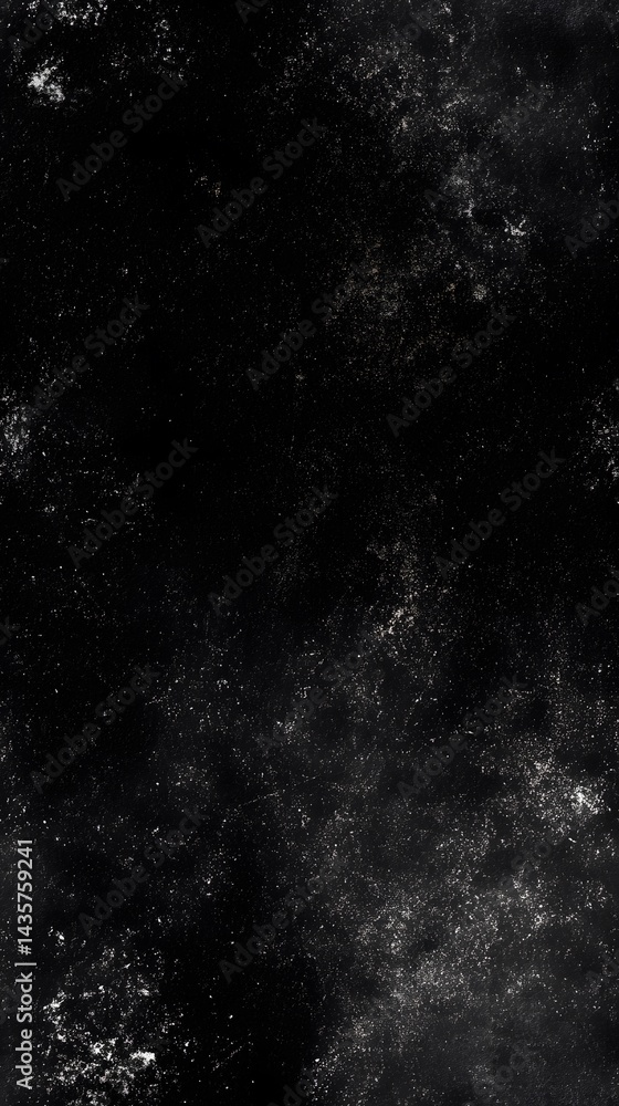 Intense dark texture with scattered light speckles. Intense dark texture with scattered light speckles.