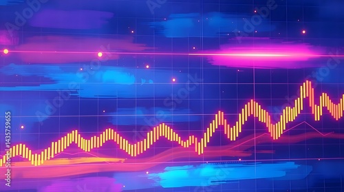  business financial graphic chart. seamless 4k loop animation background. business key performance indicators (KPI) and metrics graphs for finance, accounting, trading, bitcoin, and many more