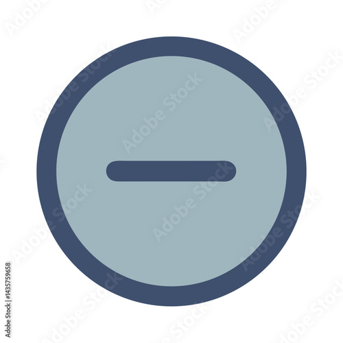 Simple subtraction icon representing decrease or removal option