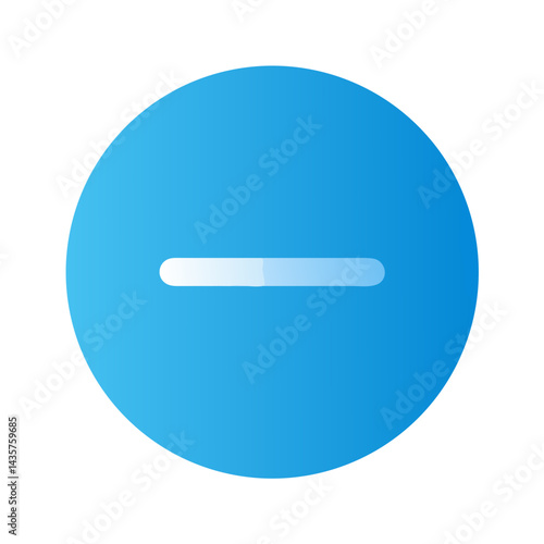 Free Download Minus sign within a blue circle on black background - GFXLoad