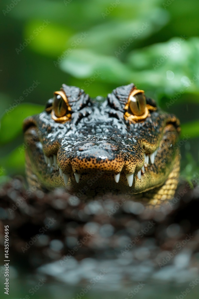 Fototapeta premium Close-up of alligator's head