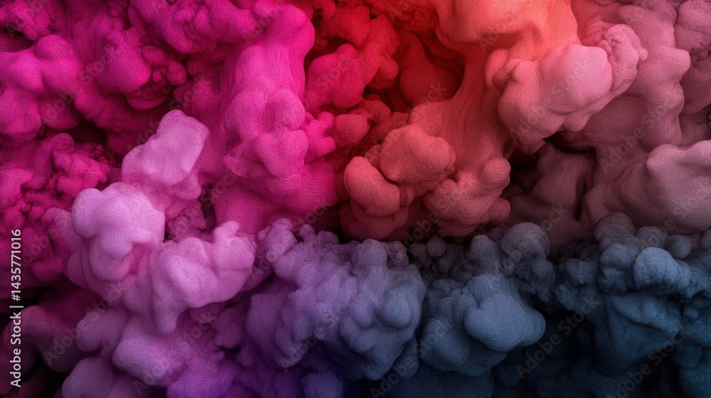Obraz premium Abstract ink swirling colors, vibrant hues, in studio