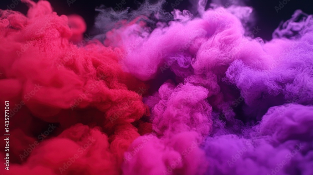 Abstract Colorful Ink Clouds Mix in Dark Background Abstract Colorful Ink Clouds Mix in Dark Background