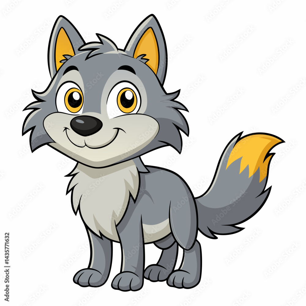 Cute Wolf Vector Illustration – Adorable Animal Cartoon Artwork for Fun Wildlife Designs
Cute Wolf Vector Illustration – Adorable Animal Cartoon Artwork for Fun Wildlife Designs