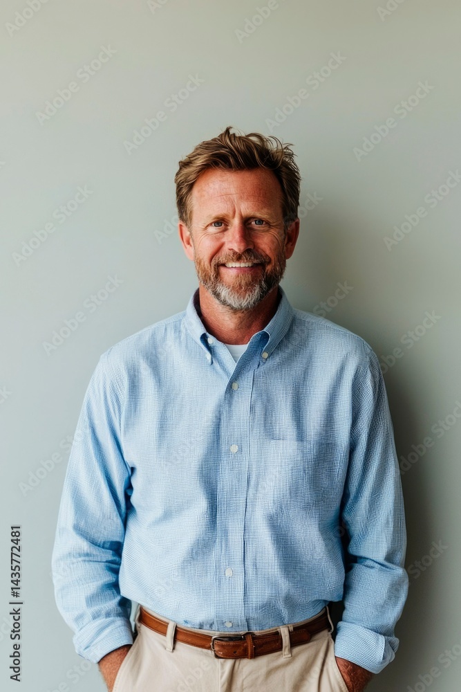 Smiling man in light blue shirt (1) Smiling man in light blue shirt (1)