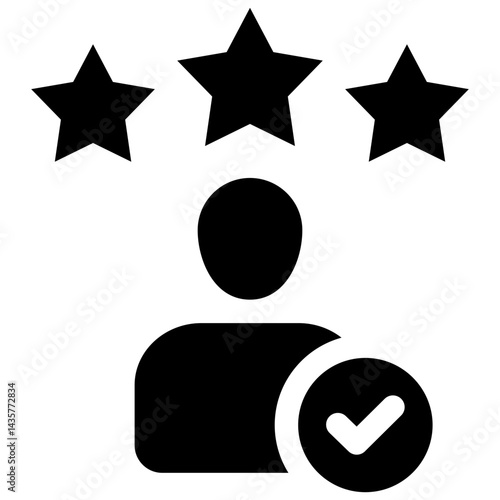 Reputation icon symbol. Vector illustration.