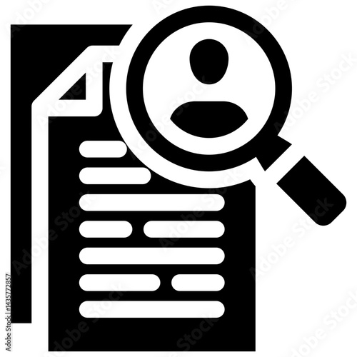 Job Search icon symbol. Vector illustration.