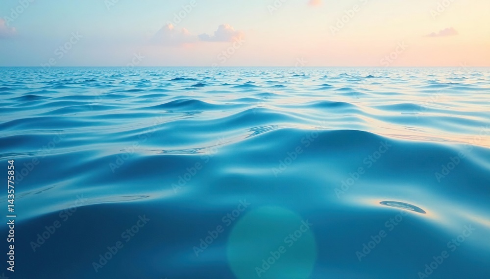 Obraz premium Subtle undulating stripes, calming ocean-like effect, soft, peaceful, design