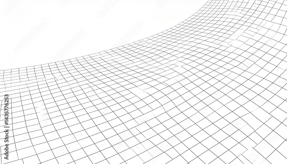 Architectural design grid pattern abstract space digital art minimalist style perspective view creative concept Architectural design grid pattern abstract space digital art minimalist style perspective view creative concept