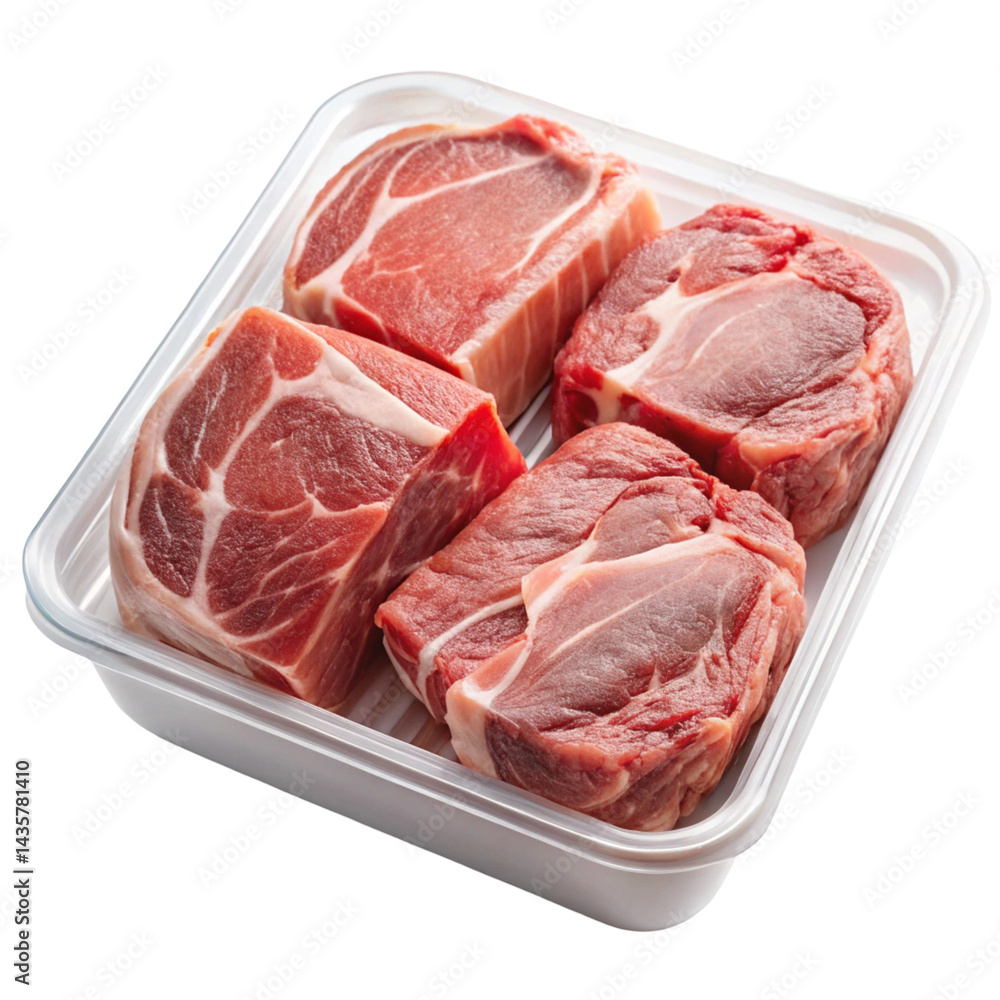 raw meat on a white background raw meat on a white background