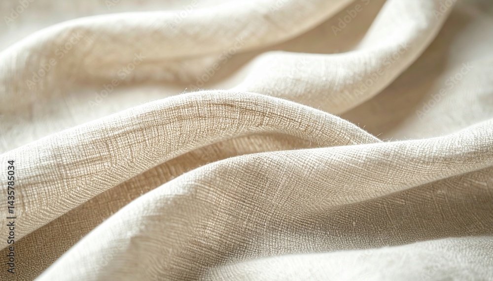 Exploring textures of natural linen fabric studio setting close-up photography soft lighting artistic perspective Exploring textures of natural linen fabric studio setting close-up photography soft lighting artistic perspective