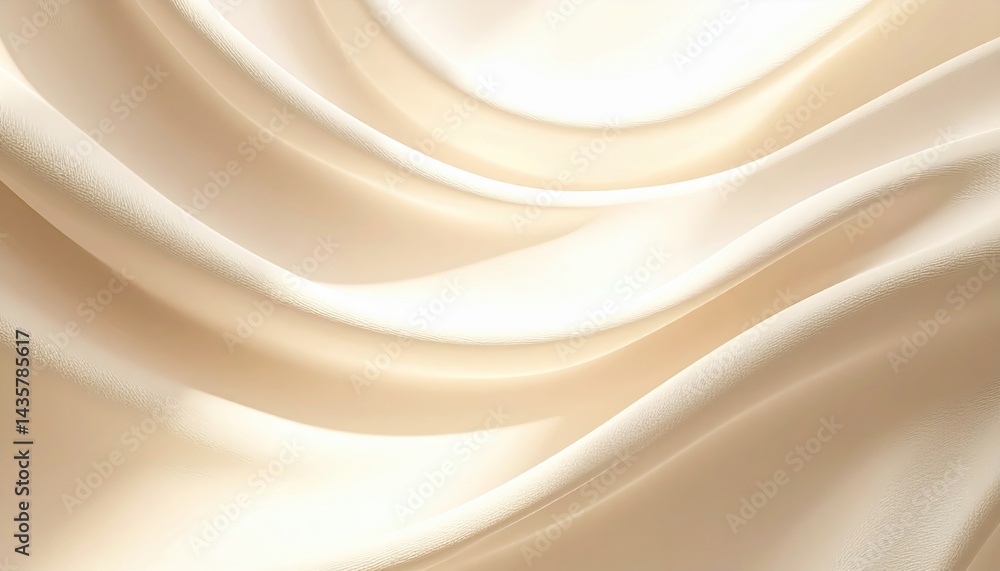 Fototapeta premium Elegant fabric flow studio textile soft lighting close-up luxury aesthetic