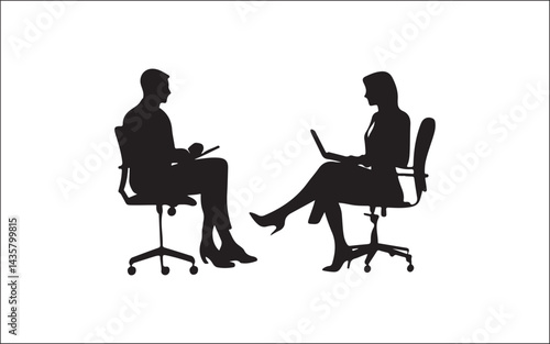 silhouette of a woman sitting on a chair