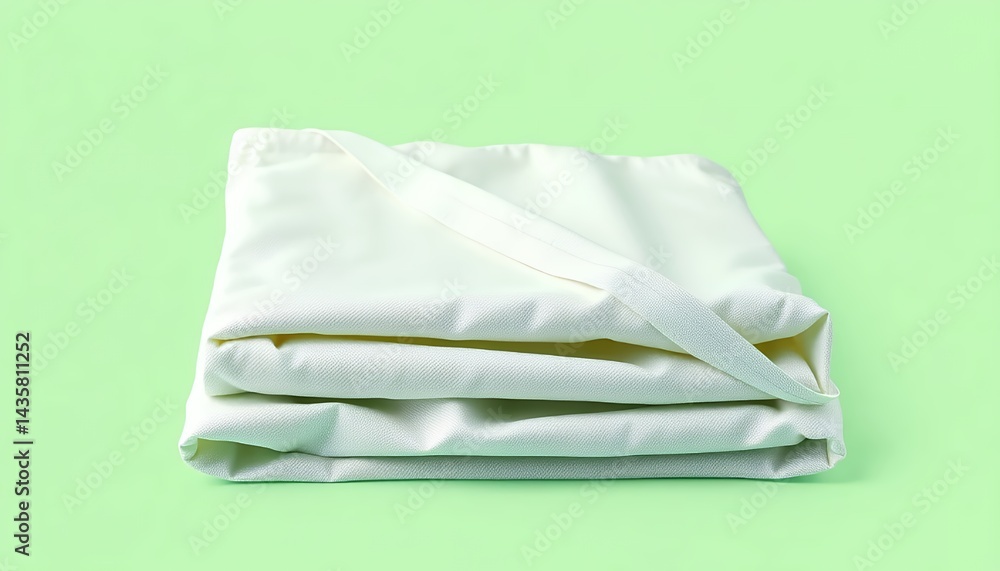Folded White Towel Isolated On Green Screen Background Clean Soft Fabric For Mockup Ads Promotion Presentation And Various Design, Clear Studio Object With Realistic Style Folded White Towel Isolated On Green Screen Background Clean Soft Fabric For Mockup Ads Promotion Presentation And Various Design, Clear Studio Object With Realistic Style
