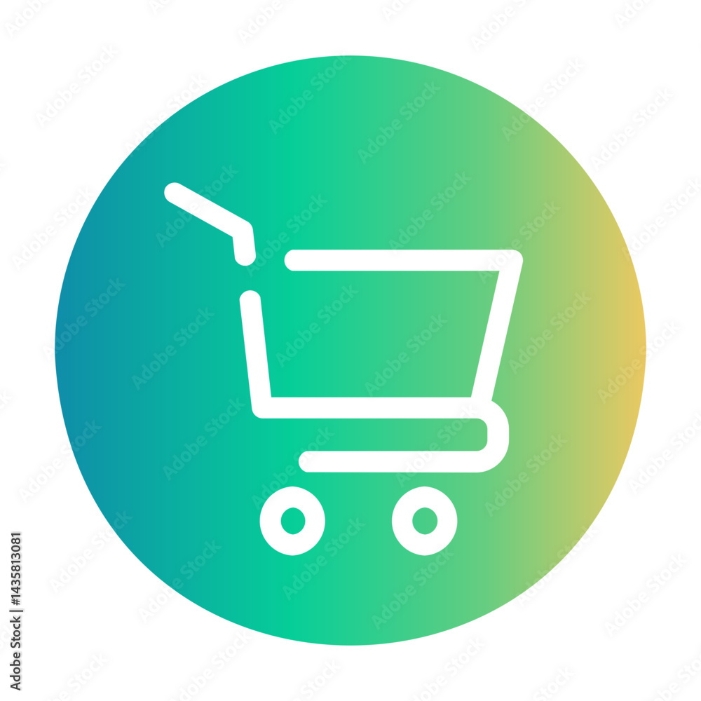 shopping cart Gradient icon shopping cart Gradient icon