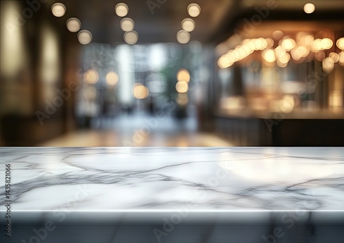 Wallpaper Mural Marble table top, blurred background Torontodigital.ca