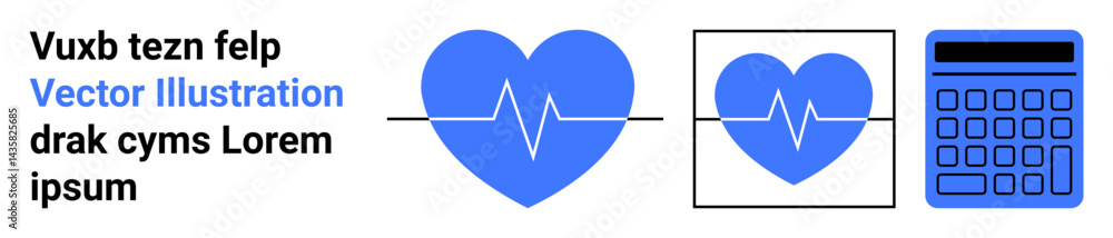 Blue heart with heartbeat line, zoom effect transitioning into a calculator. Ideal for health monitoring, medical apps, data analysis, education, wellness, cardiology, and a simple landing page Blue heart with heartbeat line, zoom effect transitioning into a calculator. Ideal for health monitoring, medical apps, data analysis, education, wellness, cardiology, and a simple landing page